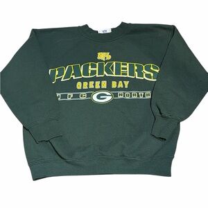 Kids Vintage Green Bay Packers NFL Green Sweatshirt